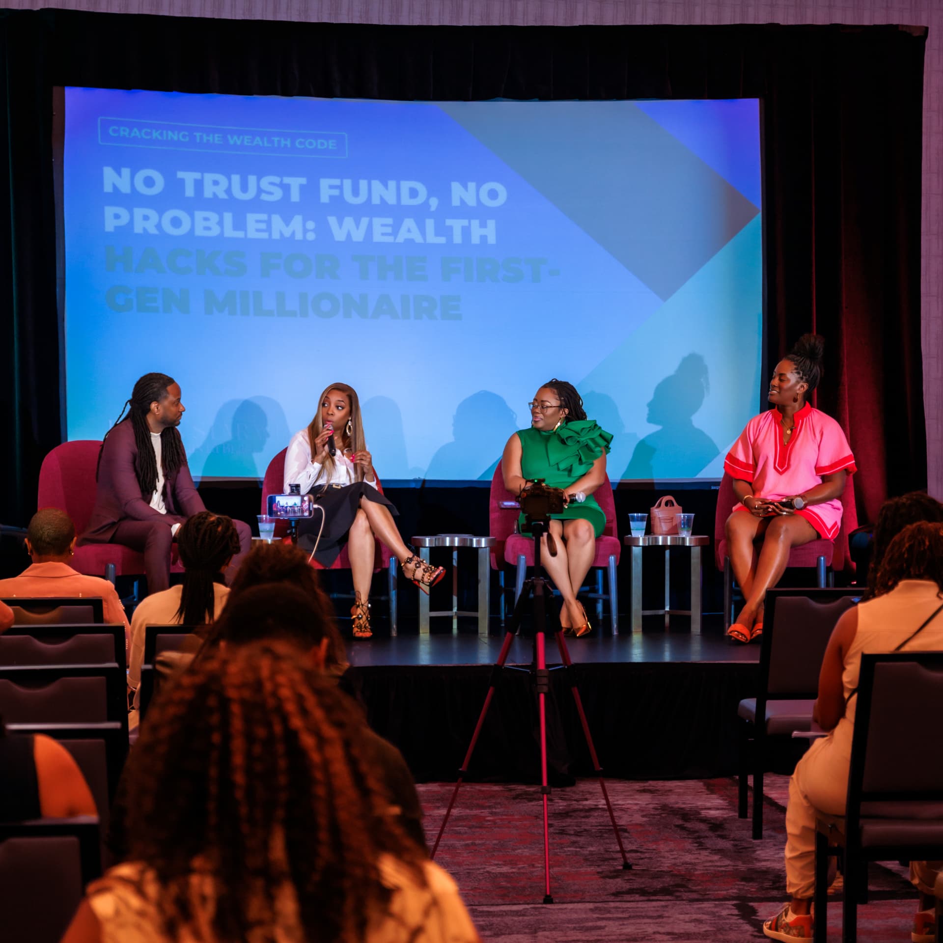 Conference panel during an event